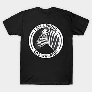 Ehlers Danlos Awareness Proud EDS Warrior Zebra T-Shirt